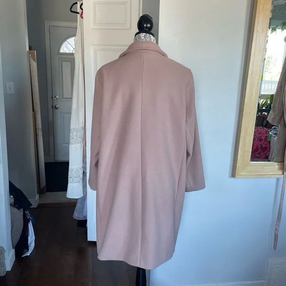NWT 1X Joe Fresh Coat Jacket. Pinkish Maeve. One Button Closure. Pockets. - Picture 5 of 8